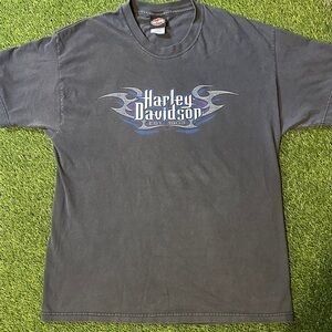 Rare VTG 2001 Harley-Davidson Boswell’s Nashville Tennessee Charcoal T Shirt Y2K